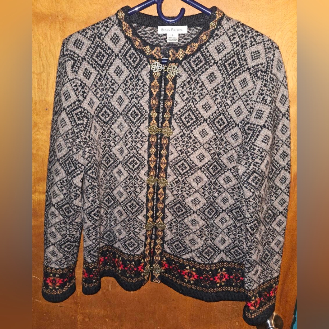 Vintage Susan Bristol Fair Aisle Wool Sweater Size S Vintage Susan Bristol Fair Aisle Wool Sweater Size S